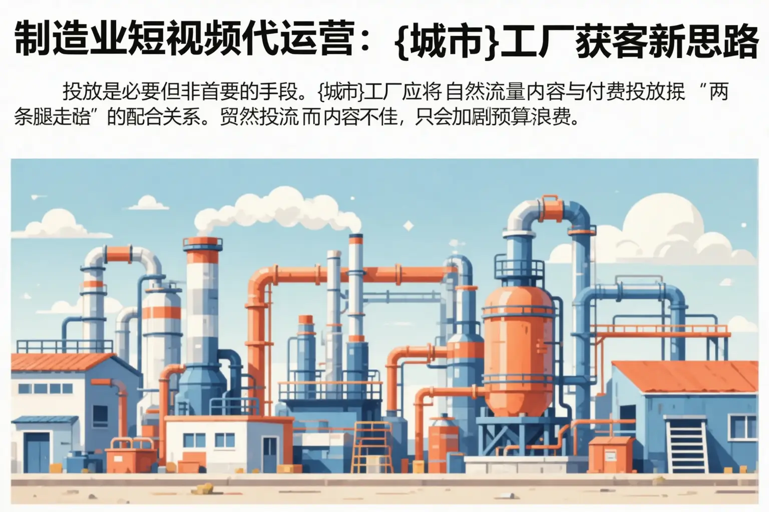 制造业短视频代运营:甘孜工厂获客新思路