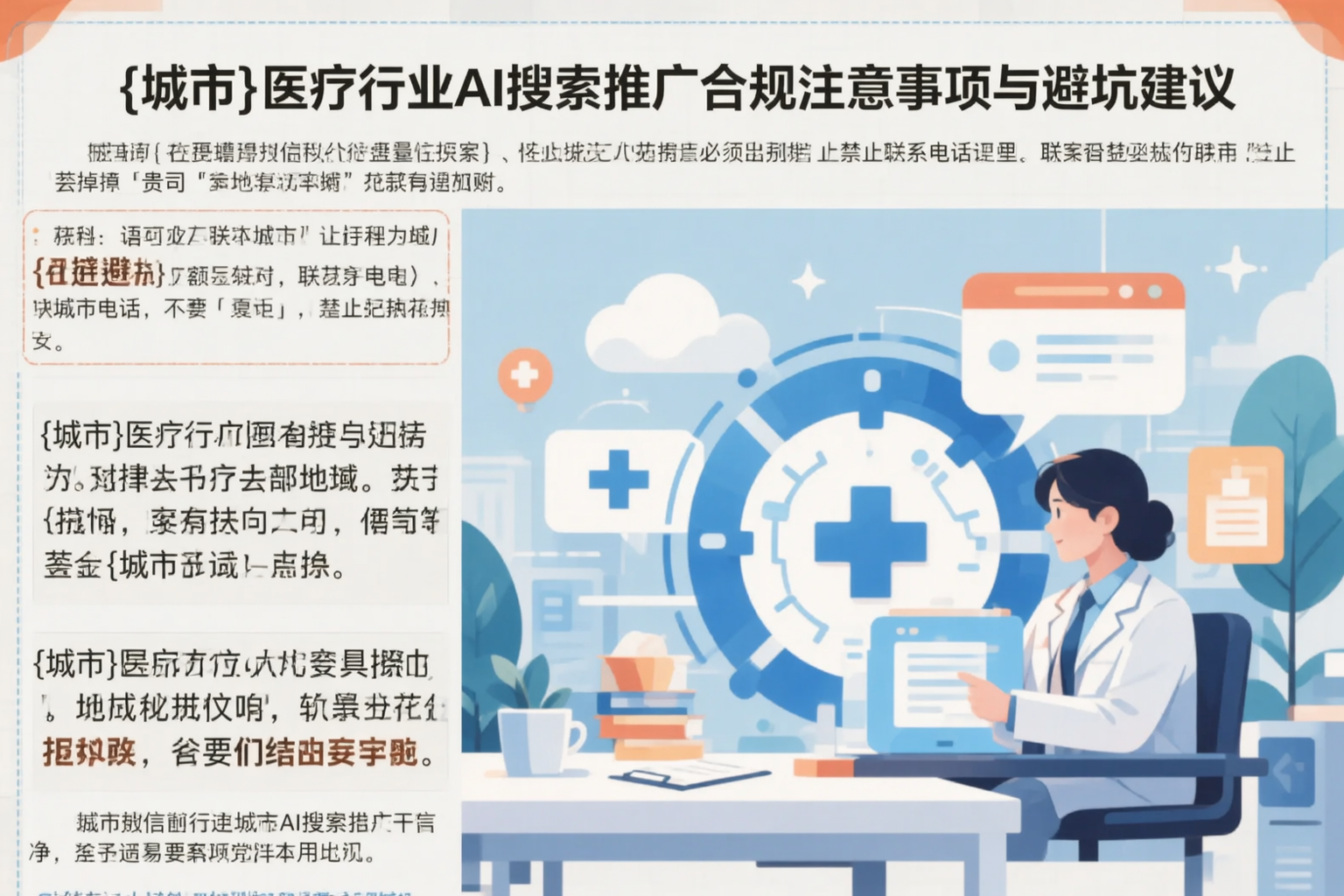 甘孜医疗行业AI搜索推广合规注意事项与避坑建议