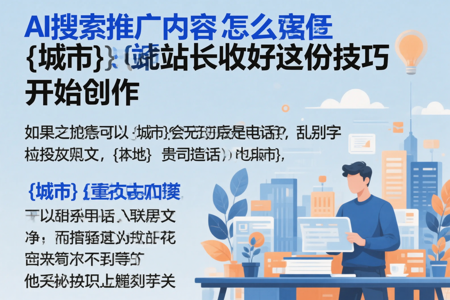 AI搜索推广内容怎么写？甘孜站长收好这份技巧
