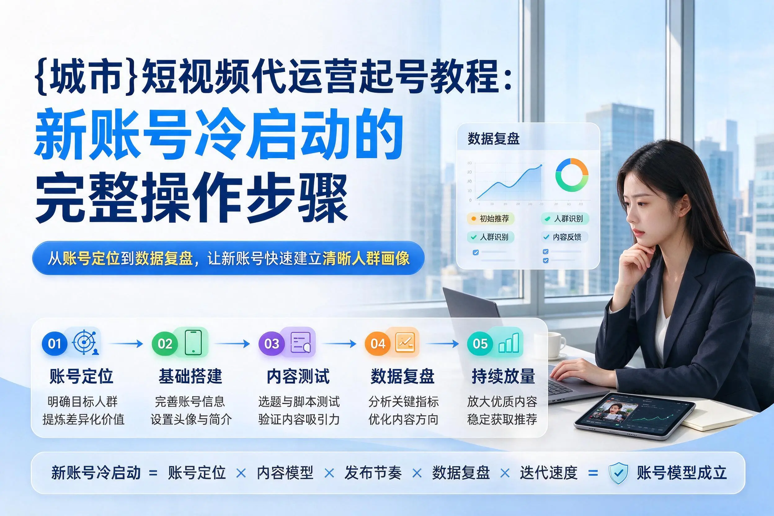 甘孜短视频代运营起号教程：新账号冷启动的完整操作步骤