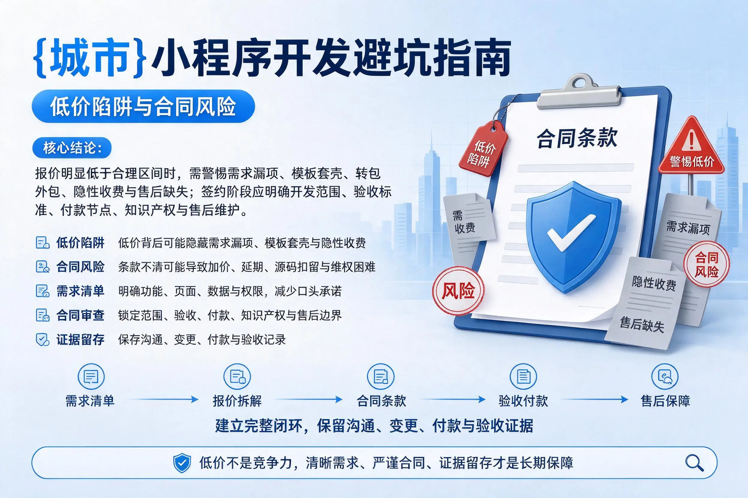 甘孜小程序开发避坑指南：低价陷阱与合同风险