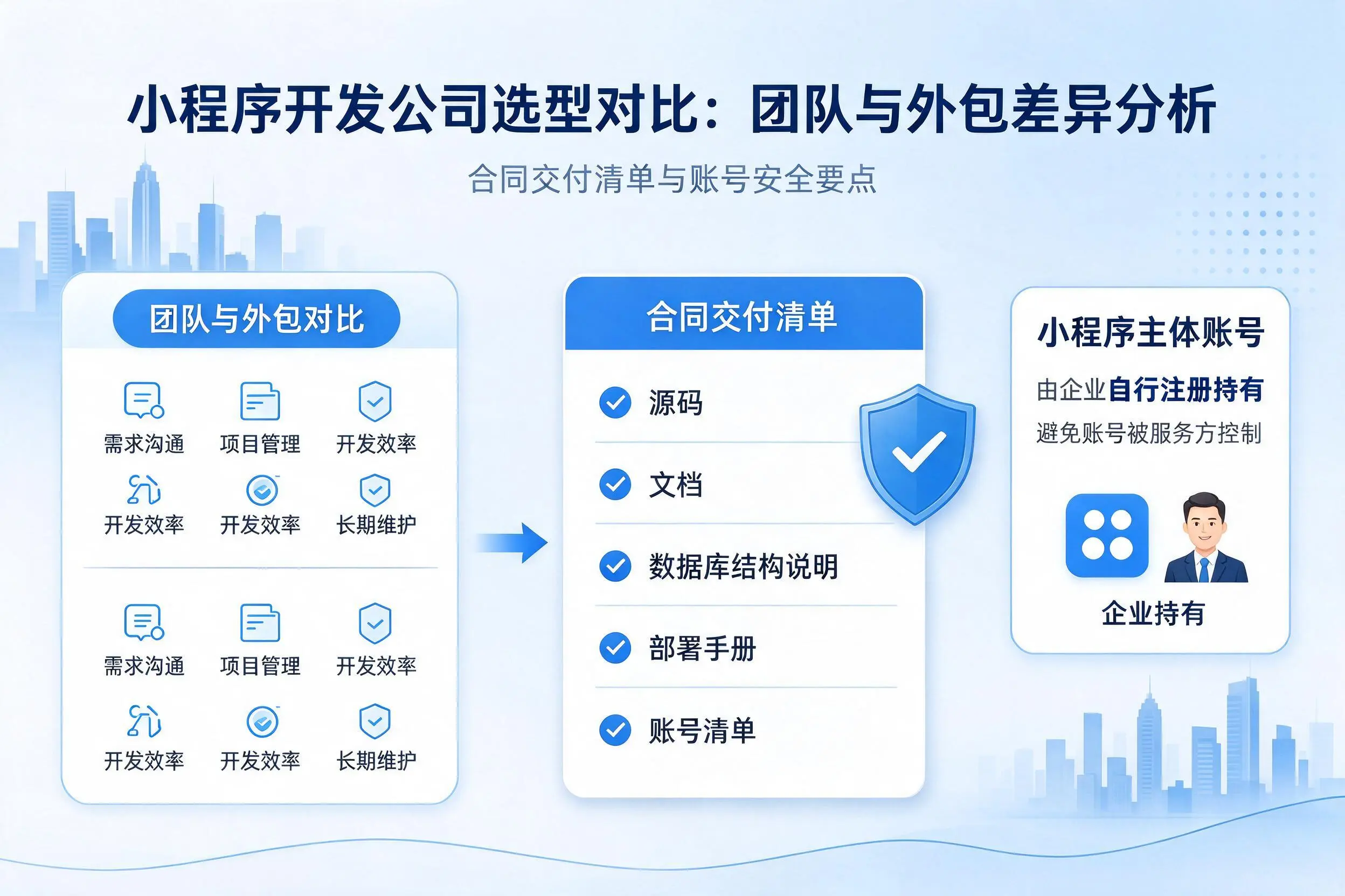 甘孜小程序开发公司选型对比：团队与外包差异分析