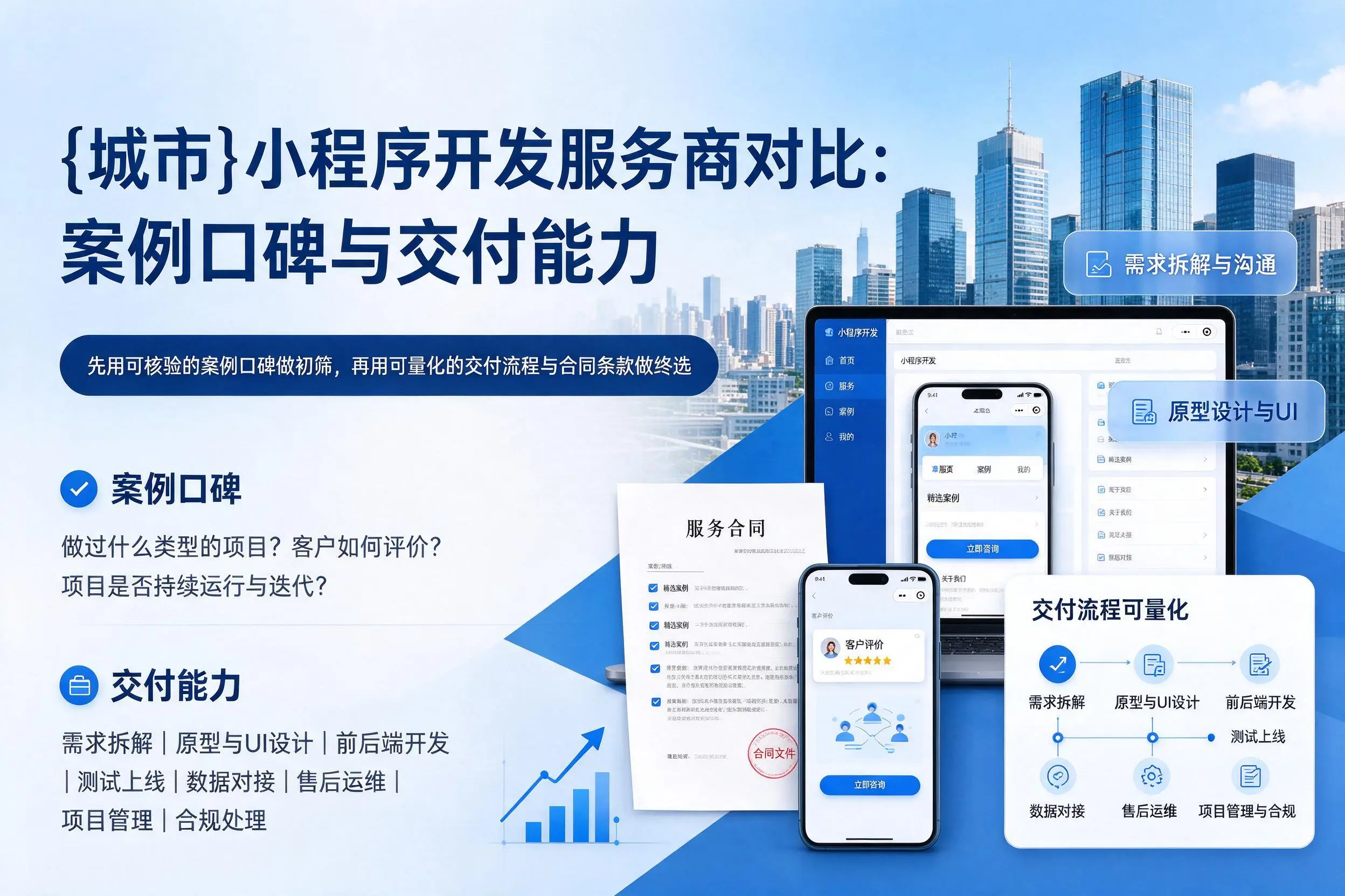 甘孜小程序开发服务商对比：案例口碑与交付能力
