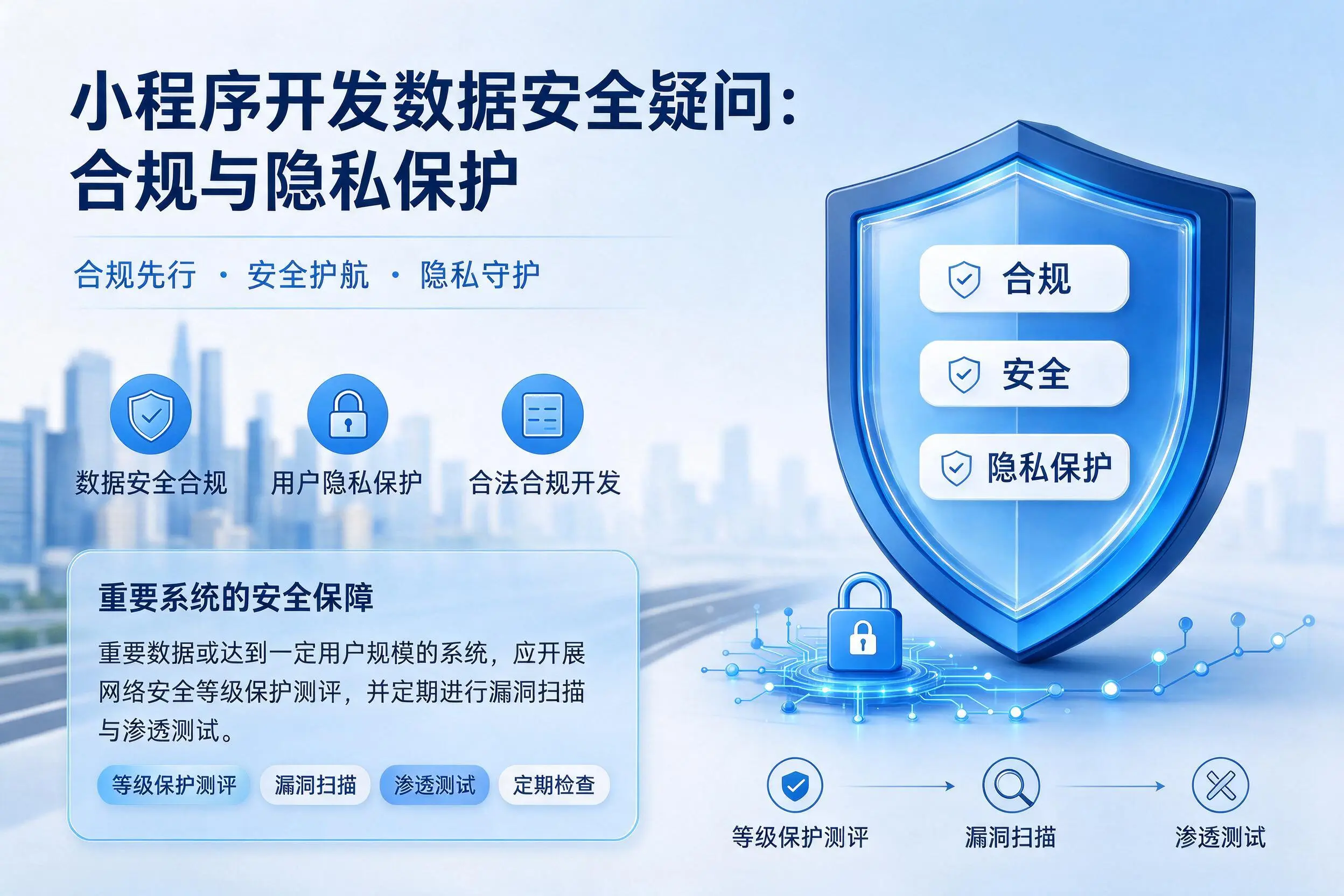甘孜小程序开发数据安全疑问：合规与隐私保护