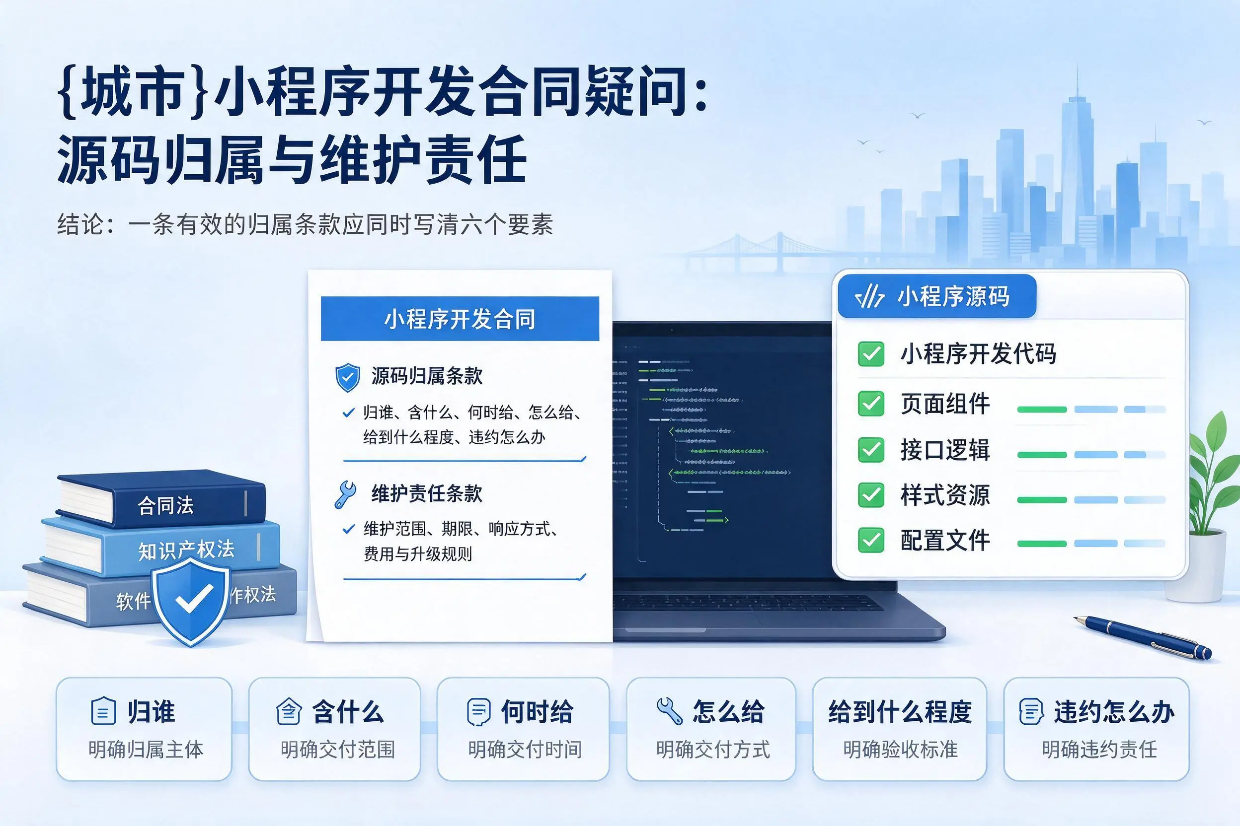 甘孜小程序开发合同疑问：源码归属与维护责任