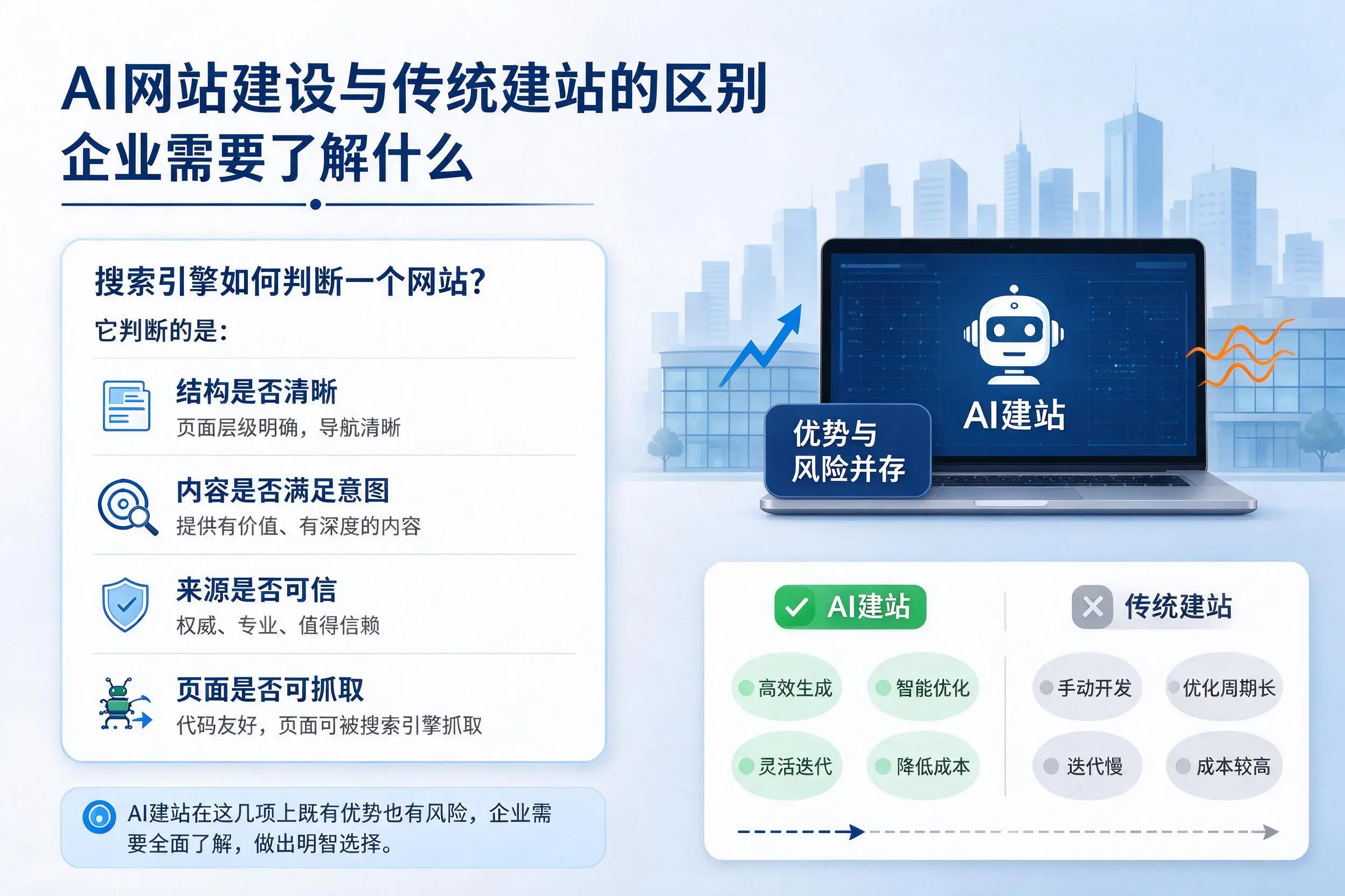 AI网站建设与传统建站的区别，甘孜企业需要了解什么