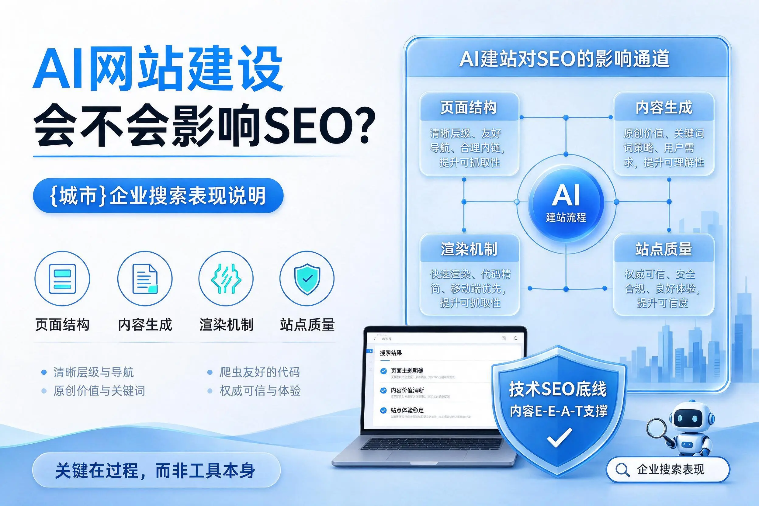 AI网站建设会不会影响SEO？甘孜企业搜索表现说明