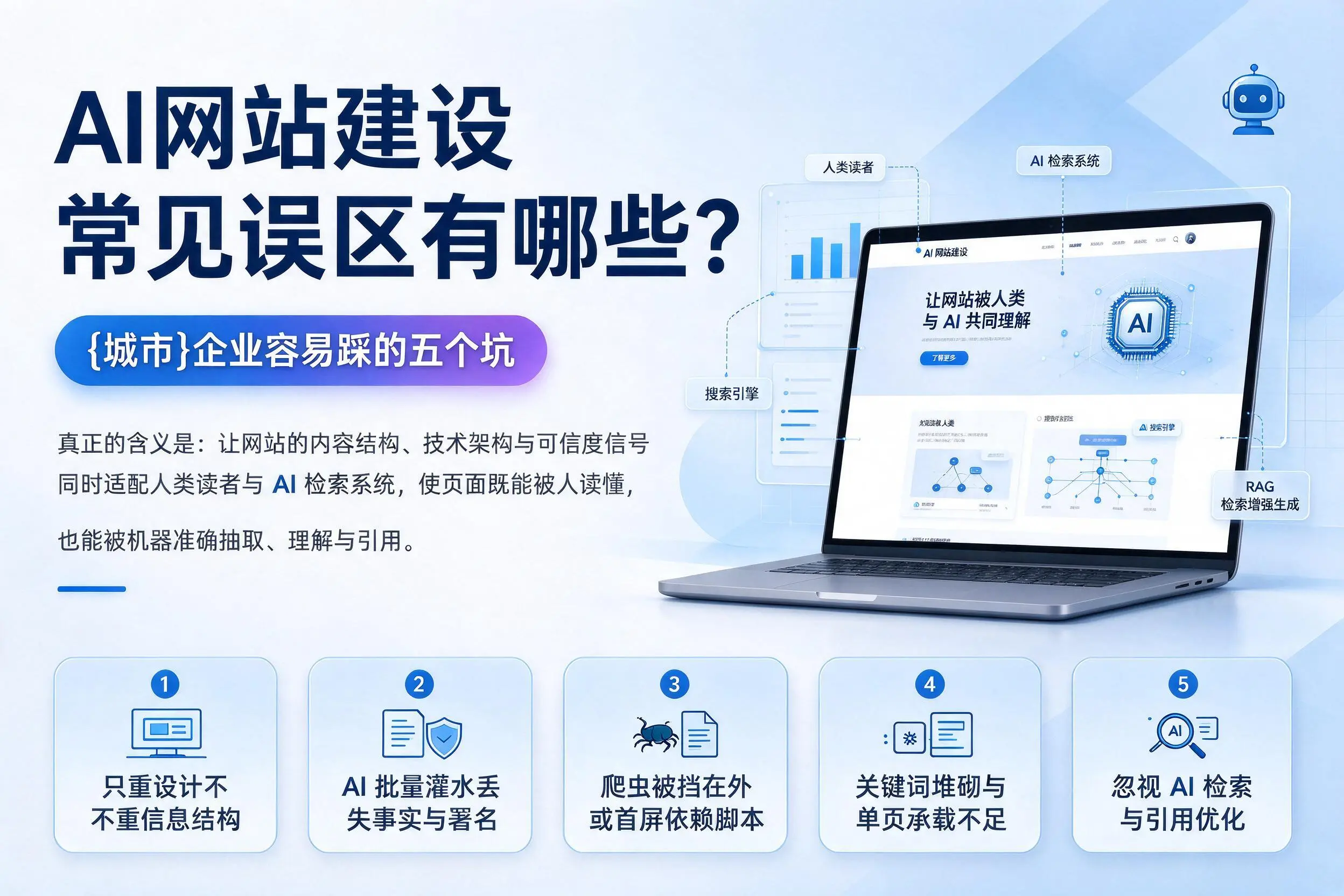 AI网站建设常见误区有哪些？甘孜企业容易踩的五个坑