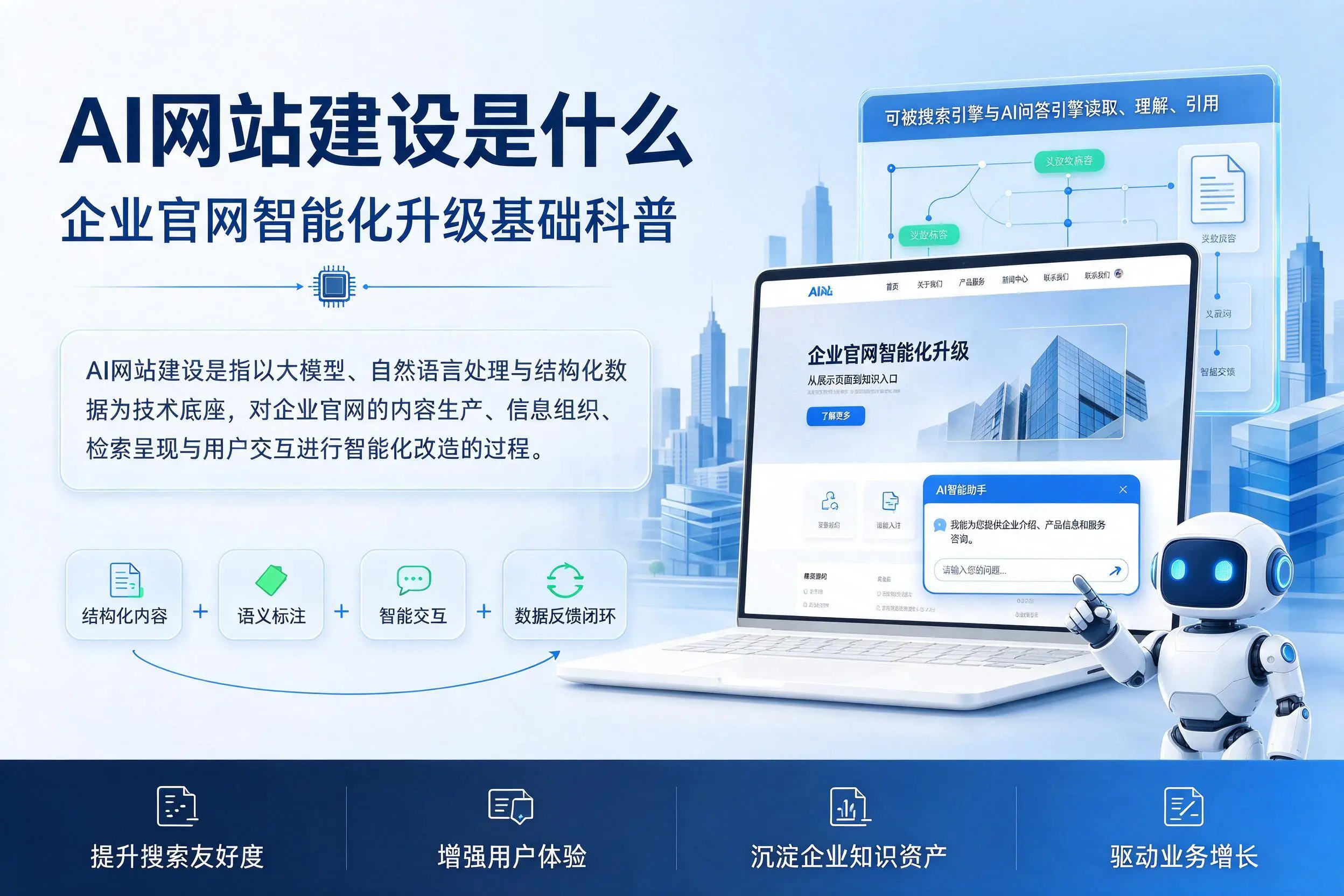 AI网站建设是什么：甘孜企业官网智能化升级基础科普