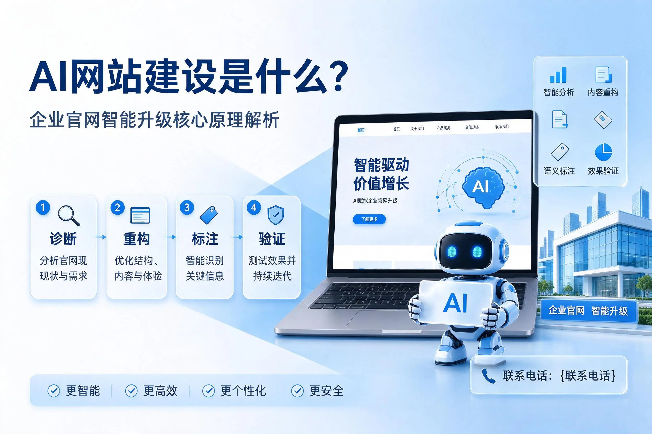AI网站建设是什么？甘孜企业官网智能升级核心原理解析