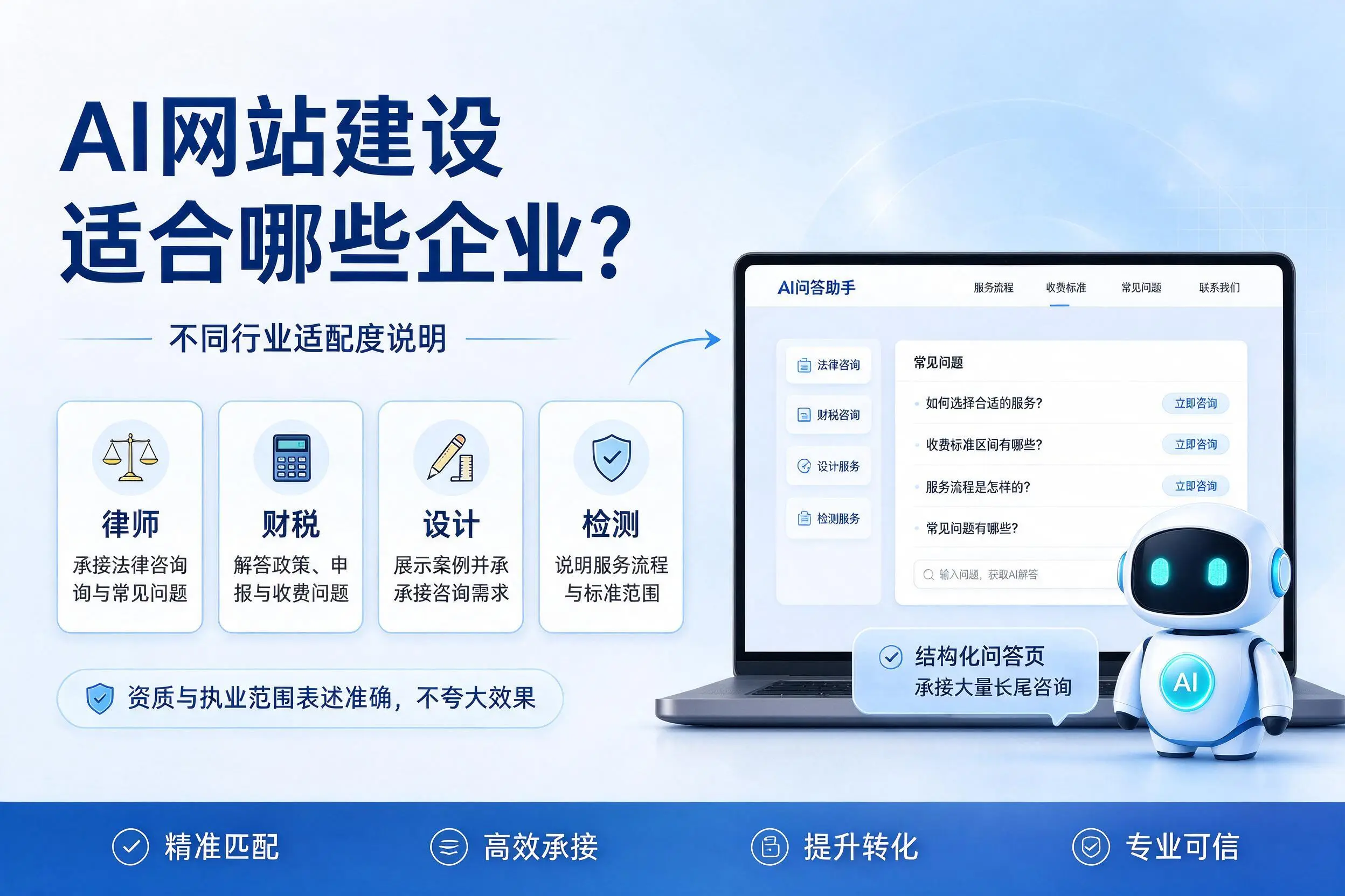AI网站建设适合哪些企业?甘孜不同行业适配度说明