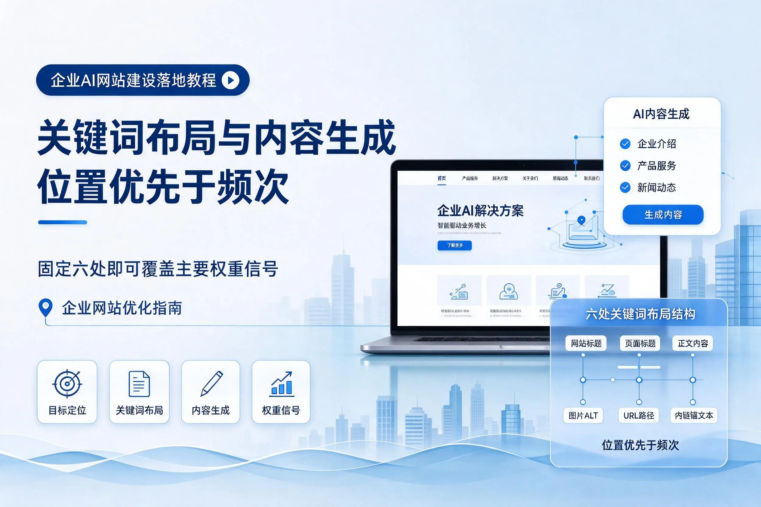 甘孜企业AI网站建设落地教程:关键词布局与内容生成
